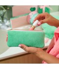 Velvet Makeup Pouch | Meadow Green